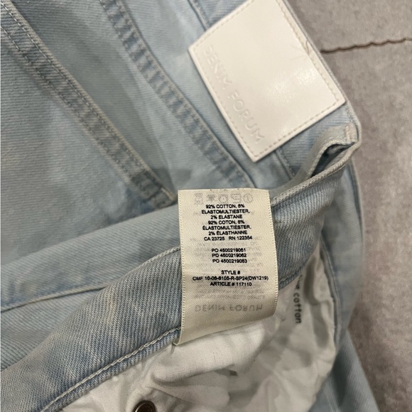 [W32]Denim Forum The Arlo Hi-rise Straight Jean 28L Classic Light Blue - Picture 6 of 12